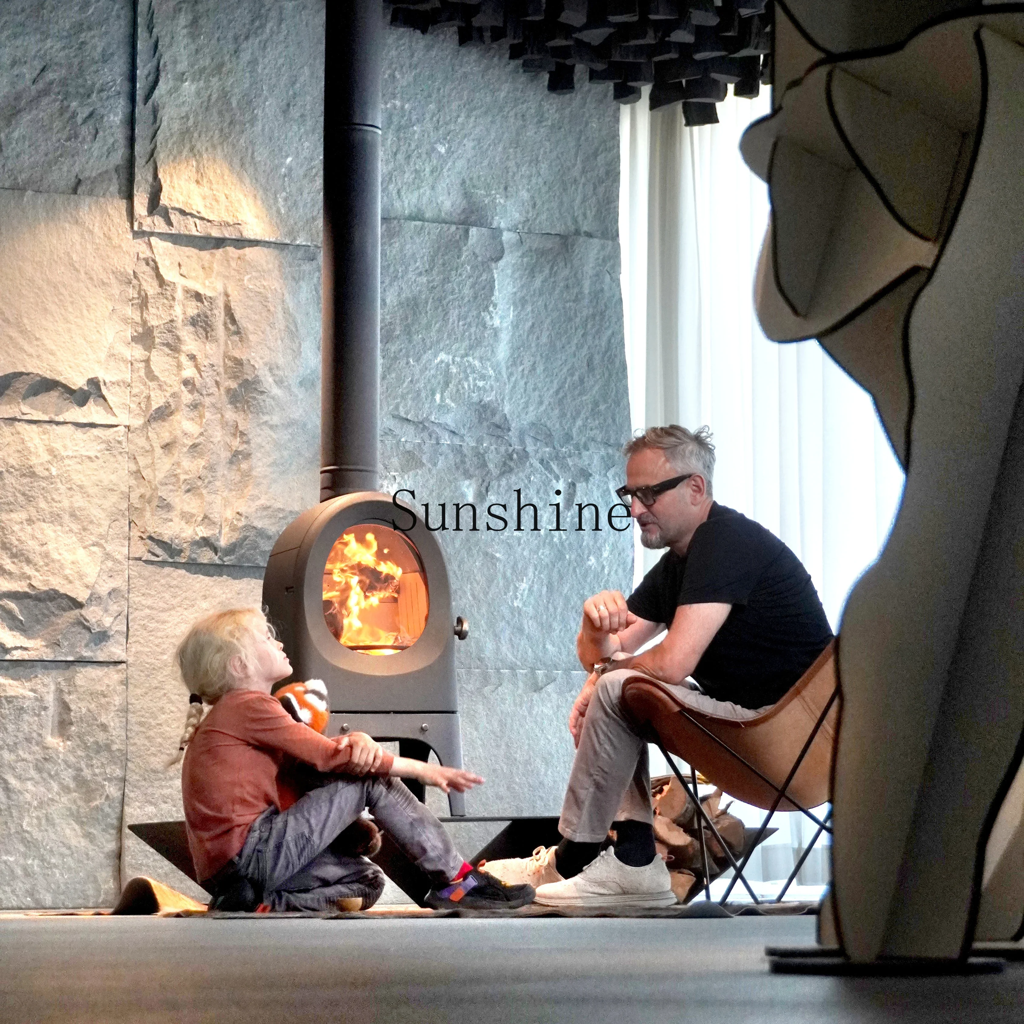 

Real fire fireplace, wood burning villa bed and breakfast living room furniture decoration independent embeddedYY