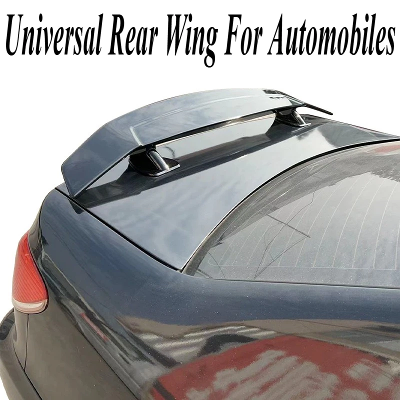 

For Universal Sedan and Sport Car No-Drill Rear Spoiler Aerodynamic Wing Direct Fit Exterior Styling Upgrade Body Kit Auto Parts