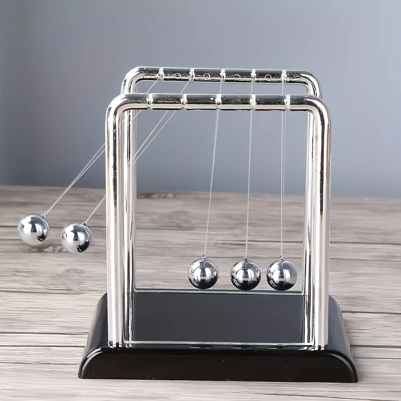 Berceau de Newton, boules d'équilibre en acier, matériel pédagogique, physique, science, pendule, jouets de bureau, cadeaux anti-stress, décoration de la maison