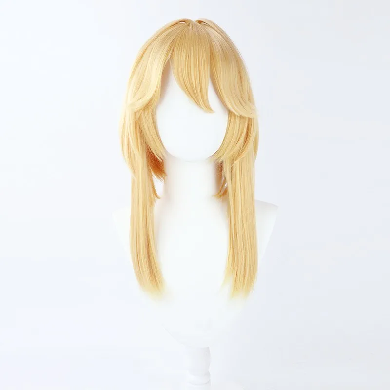 Game thousty Gear bribrixy parrucca Cosplay capelli resistenti al calore per Halloween capelli corti parrucche per Costume di carnevale di natale + cappuccio per parrucca