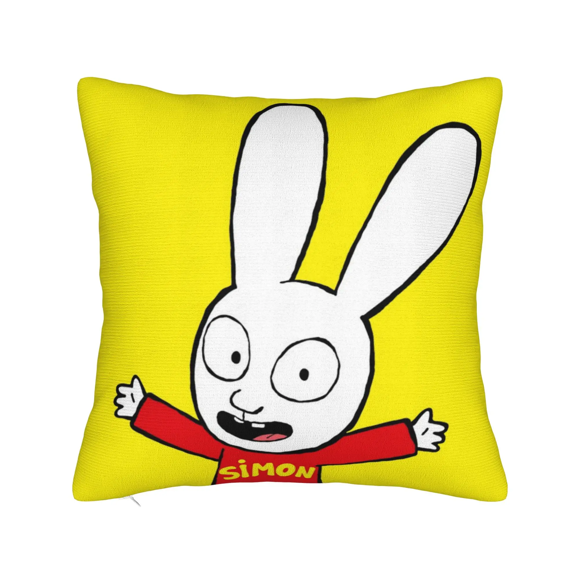 Simon Super Rabbit Pillowcases Accessories Printing Cushion Cover  Throw Pillow Cover Bedroom Decoration Zipper Multiple Sizes