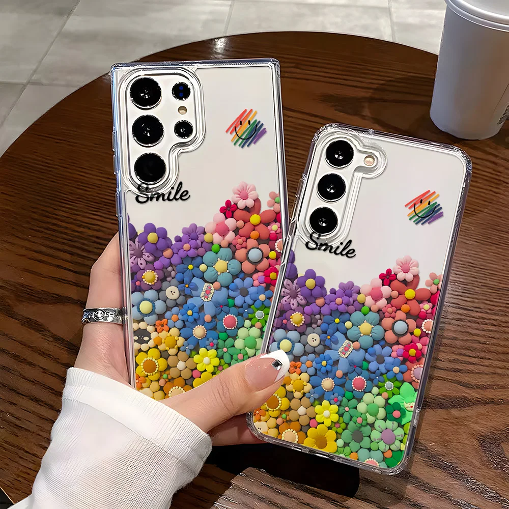Flower Silicone Phone Case for Samsung A Series