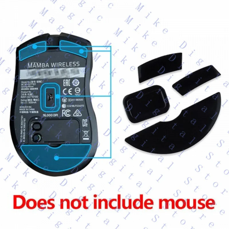 H  NEW 2 Sets Gaming Mouse Feet for Razer Mamba Wireless Mouse Feet Stickers