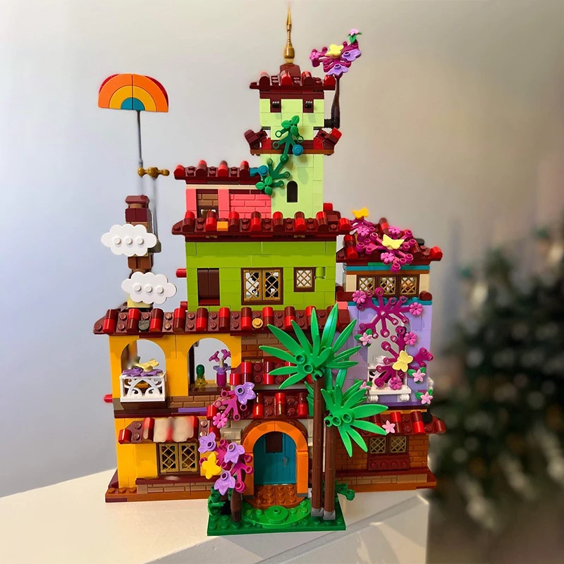 1080pcs Moc The Magical Madrigal House Medieval Modular Castle Compatible 43202 Building Blocks Assembly Bricks Toys Kids Gifts