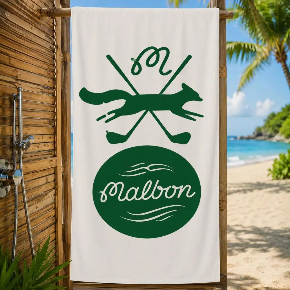 Marke Malbon Golfhandtuch, großes bedrucktes, schnell trocknendes Mikrofaser-Strandtuch, Gesichtstuch, weich, leicht, für Fitness, Camping, Spa – Detail 18