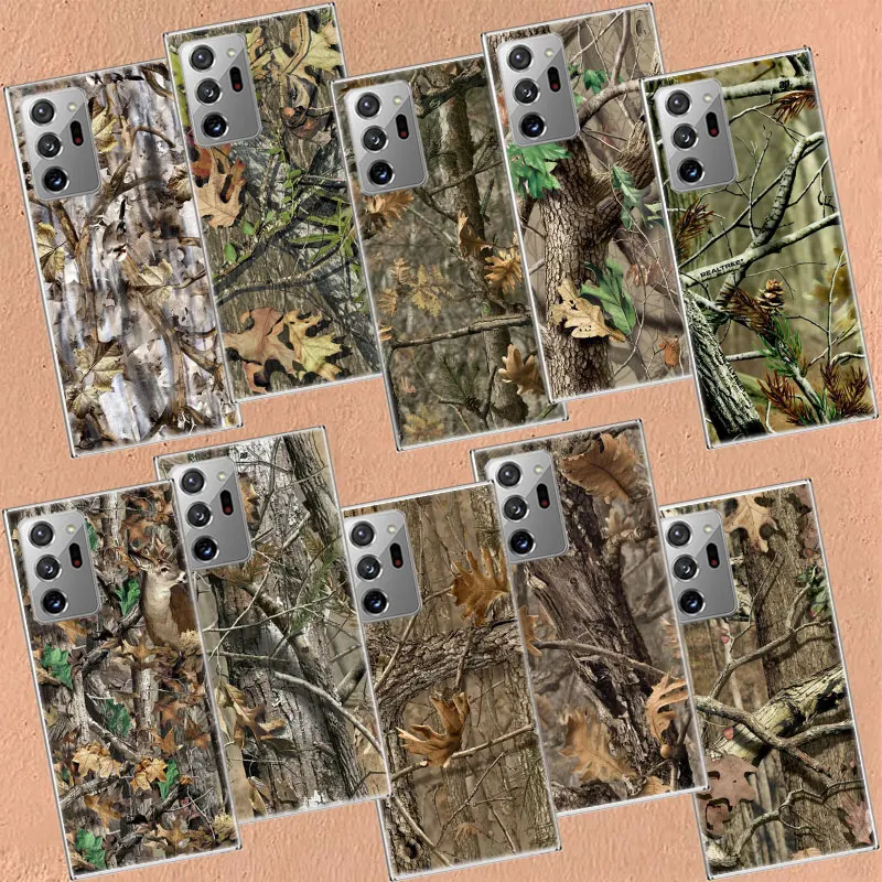 Realtree Real Tree Camo Phone Case For Galaxy Note 20 Ultra 10 9 8 Samsung A05S A55 A35 A25 A15 A9 A8 A7 A6 J8 J6 J4 Plus M52 M5