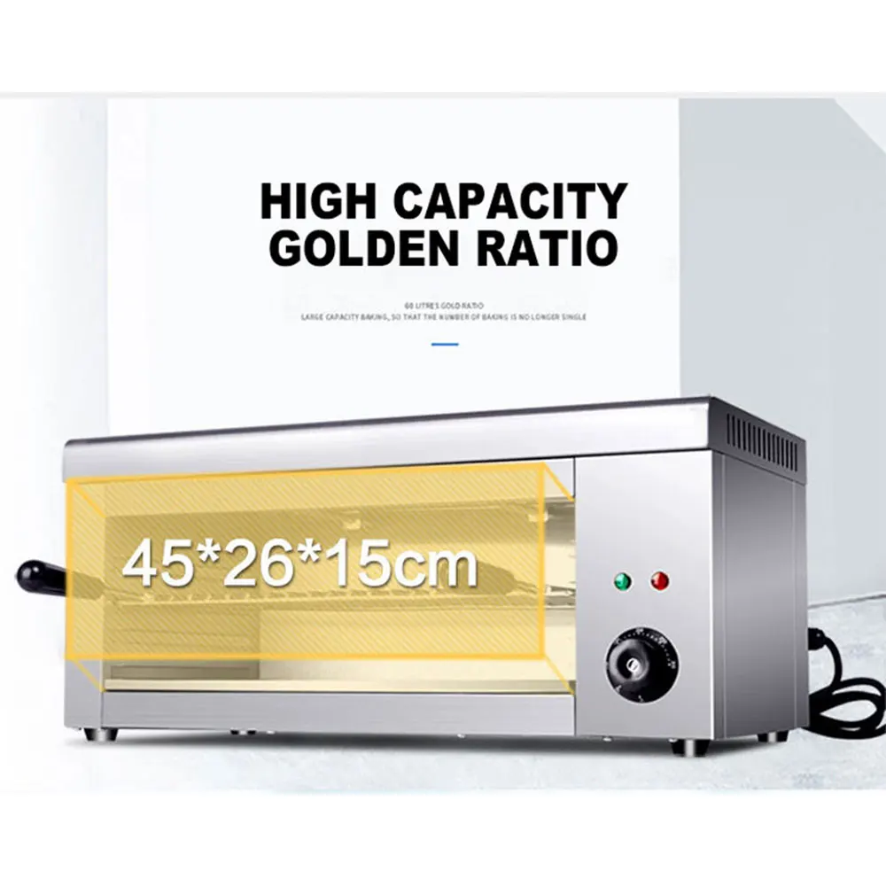 Commerciële elektrische oven Desktop elektrische grill Viskachel Barbecue BBQ horno electrico de cocina parrilla horno