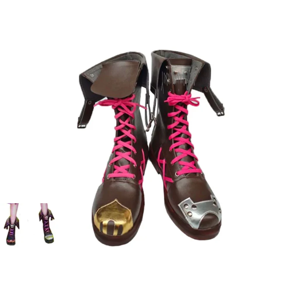 bottes-de-cosplay-jinx-en-cuir-pu-chaussures-de-carnaval-d'halloween-accessoires-de-cosplay-sur-mesure