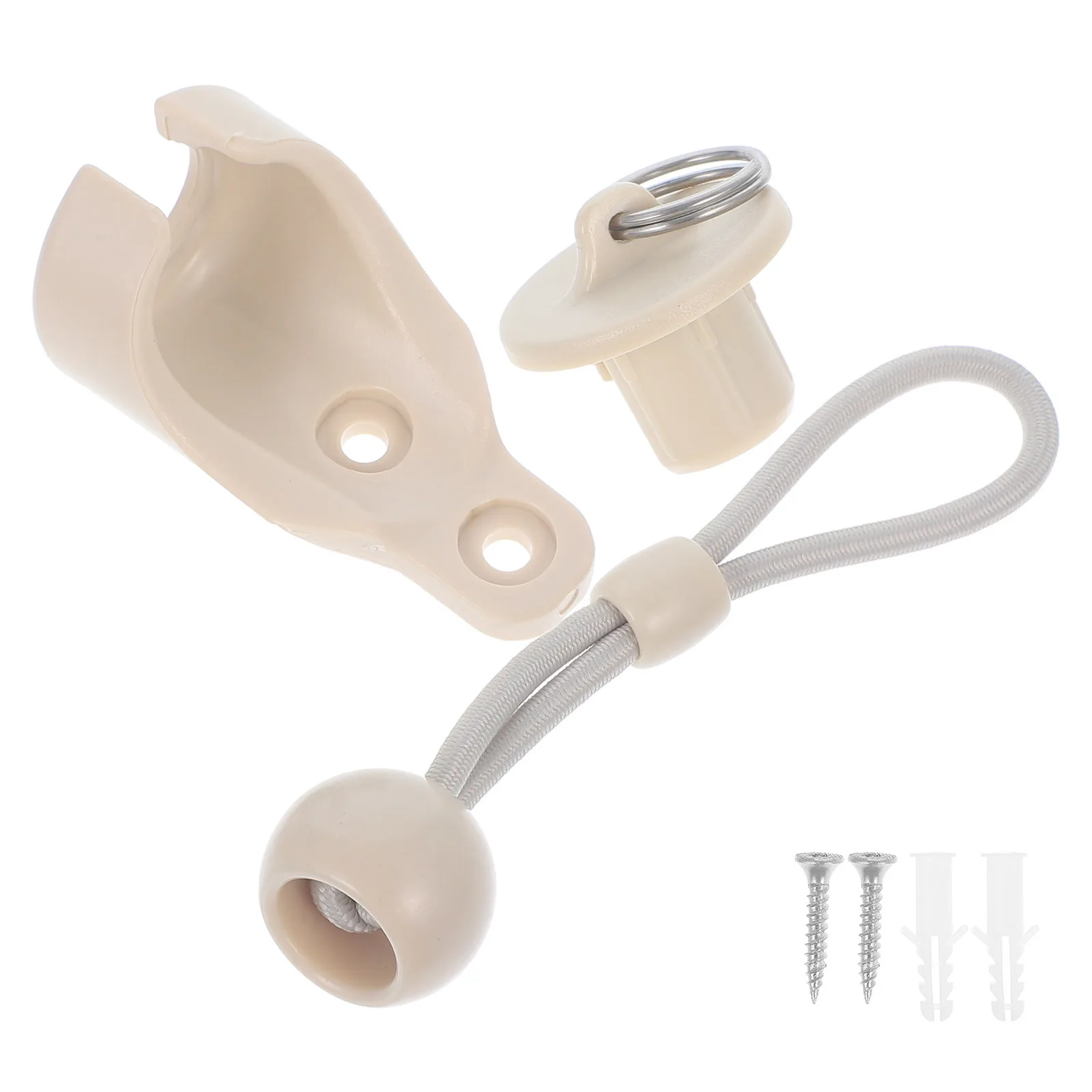 

1Set Blind Curtain Windproof Supplies Bungee Tie and Roller Blind Bracket Shade Bungee Cord Tie Set Indoor Outdoor Curtain Rod