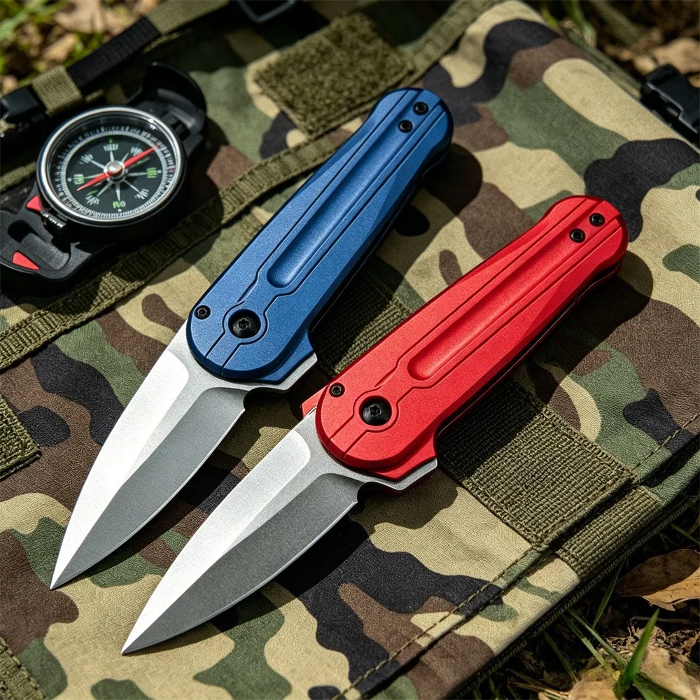 

High Quality Pocket Folding Knife Jungle Hiking Fishing Tool Emergency Portable Outdoor Knife D2 Blade Aluminum Handle