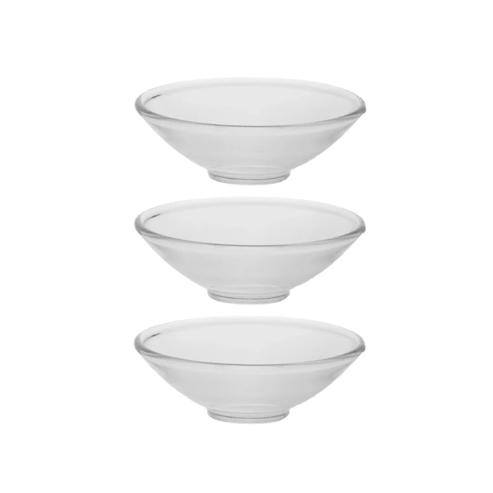 3 Piece Heat Resistant Glass Wax Catcher Tray Transparent Reusable Candle Drip Protector Ruffled Edge Candle Drip Tray Party