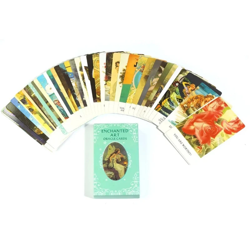 10.3*6 سنتيمتر مسحور الفن أوراكل بطاقة سطح السفينة 42 قطعة بطاقات عمل فني عتيق جميل مع رسائل ملهمة #1