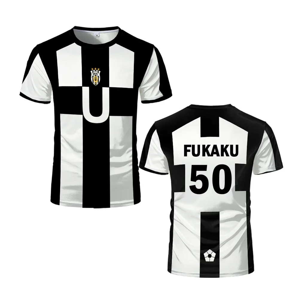 Camiseta tematik de futebol 2025 VL replika، camiseta estampada أنيمي ubers الأزرق قفل، المانجا كورتا masculina تأثيري uber