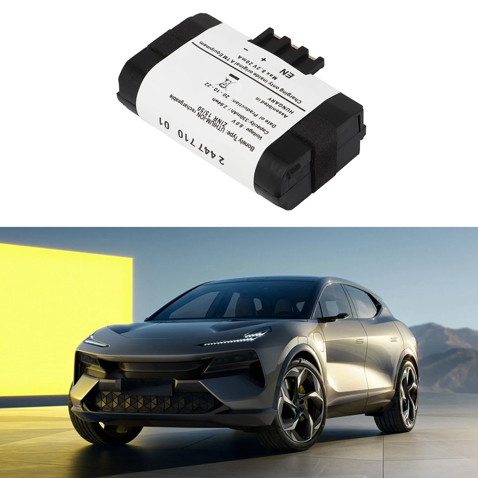 Batteria per auto 84102447710 sostituzione batteria di emergenza portatile TCB per F20 F30 F31 8.0V