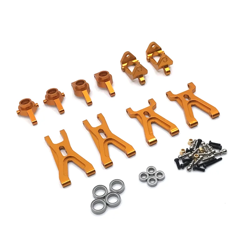 Metal atualizar braço oscilante copo de direção rolamento 7 peça conjunto para wltoys 1/18 a949 a959 a969 a979 k929 rc peças do carro