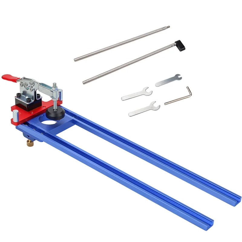 LICE-Punching Installation Jig For Drawer Slide Rail - Adjustable Woodworking Cabinet Rail Drilling With Extension Rod