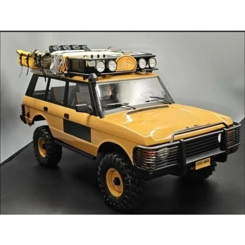 Full Set Mood Parts for1/10FMS Camel Cup Fcx10 Land Rover Range Rover RC Crawler,10PCS Including Luggage,Roof Tent,Decor Upgrade