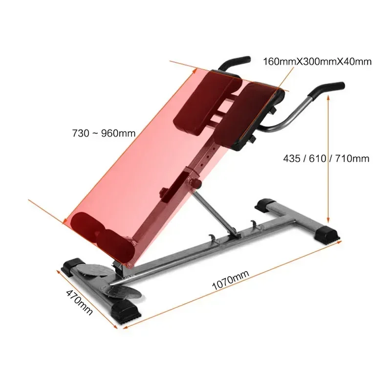 Roman Stool Home Fitness Equipment Abdomen Roman Chair Waist Fitness Equipment Foldable Abdominal Muscle Training F