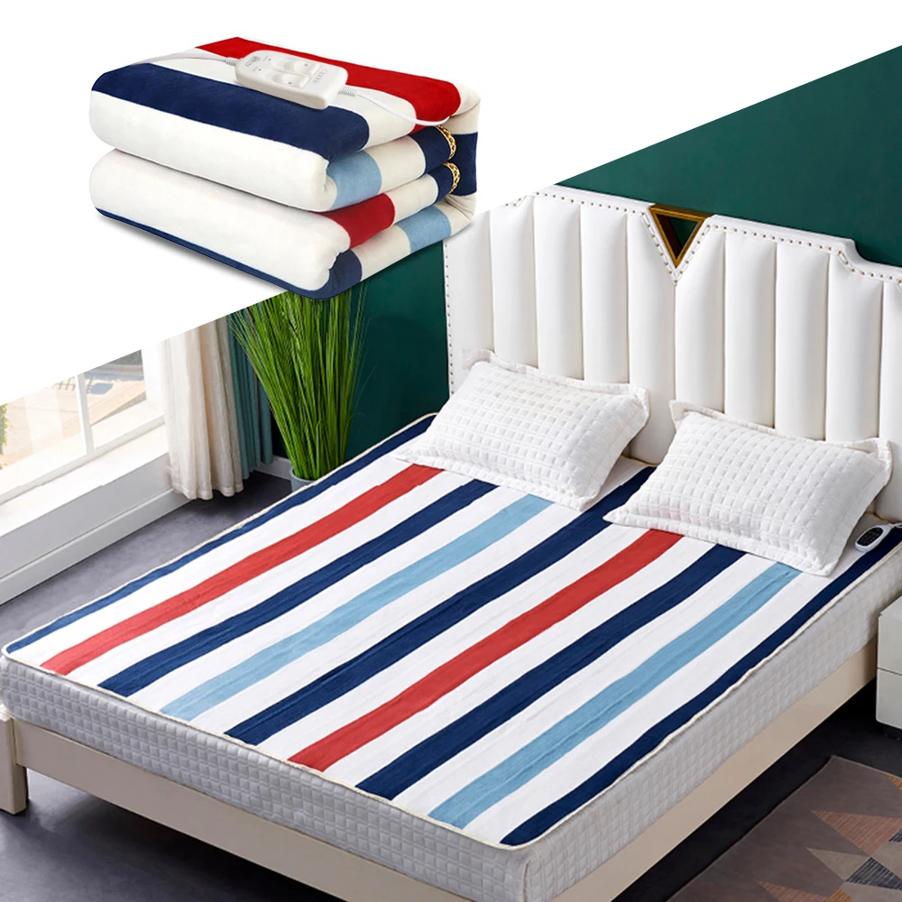 

150x180cm Electric Blanket Heated 220v Sheet Thicker Electric Mattress Thermostat Security Electric Heating Warm Warmer Pad Pop