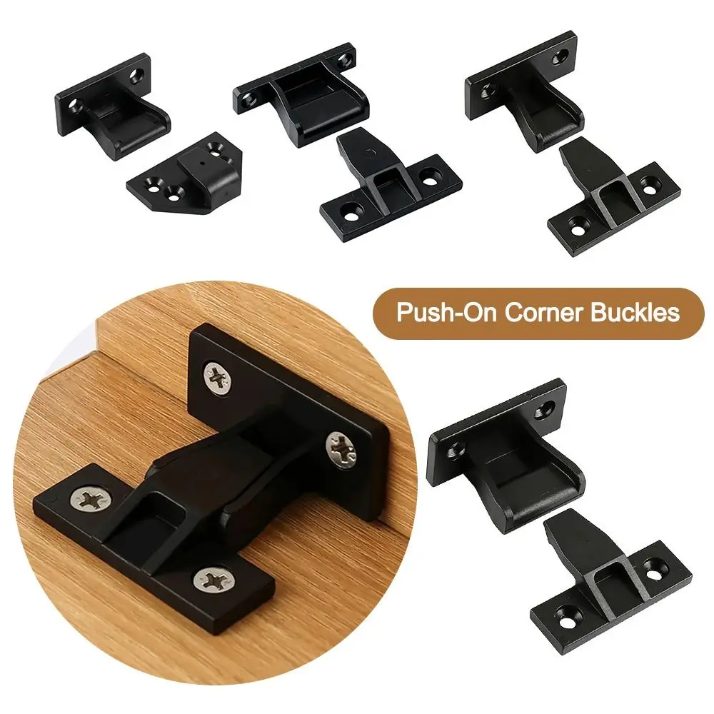 10pcs Adjustable Furniture Connectors Durable Versatile Plinth Panel Connectors Universal Push-On Corner Buckles