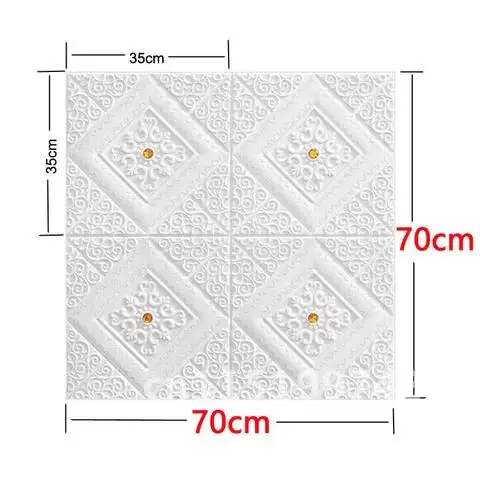 Foam 3D Wall Stickers Self-adhesive Ceiling Panel Self-loading Roof Wallpaper Home Kid Room Office Decoration Decor Soft Package