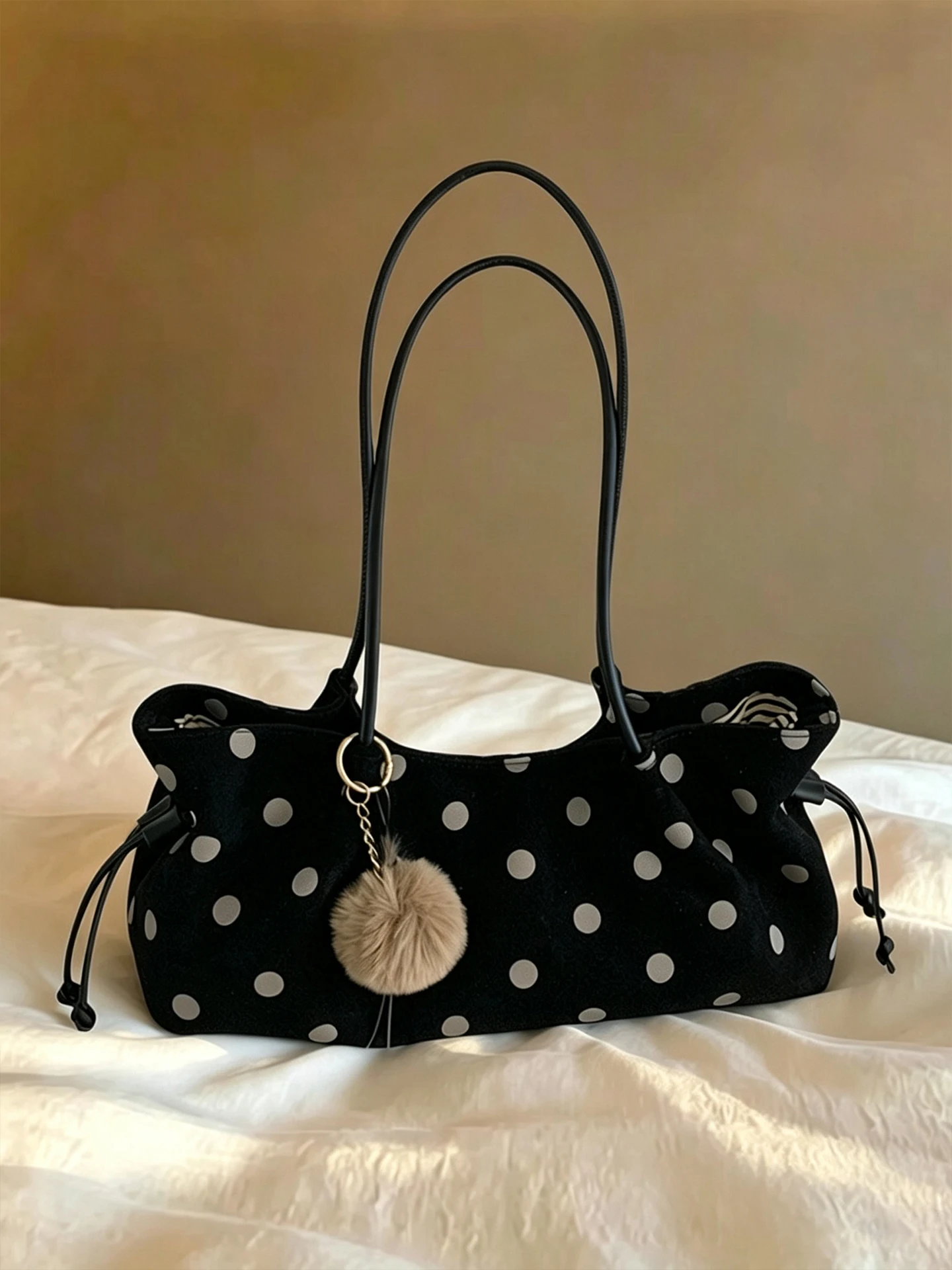 trendy-polka-dot-women's-handbag-commuter-luxury-tote-bag-soft-pu-leather-large-size-shoulder-handbag-korean-style-bag