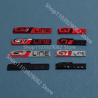 GT LINE Grille Emblem Car Metal Badge Logo Body Decals Rear Sticker For Peugeot GT206 RCZ 107 307 308 3008 207 208 508 2008 5008