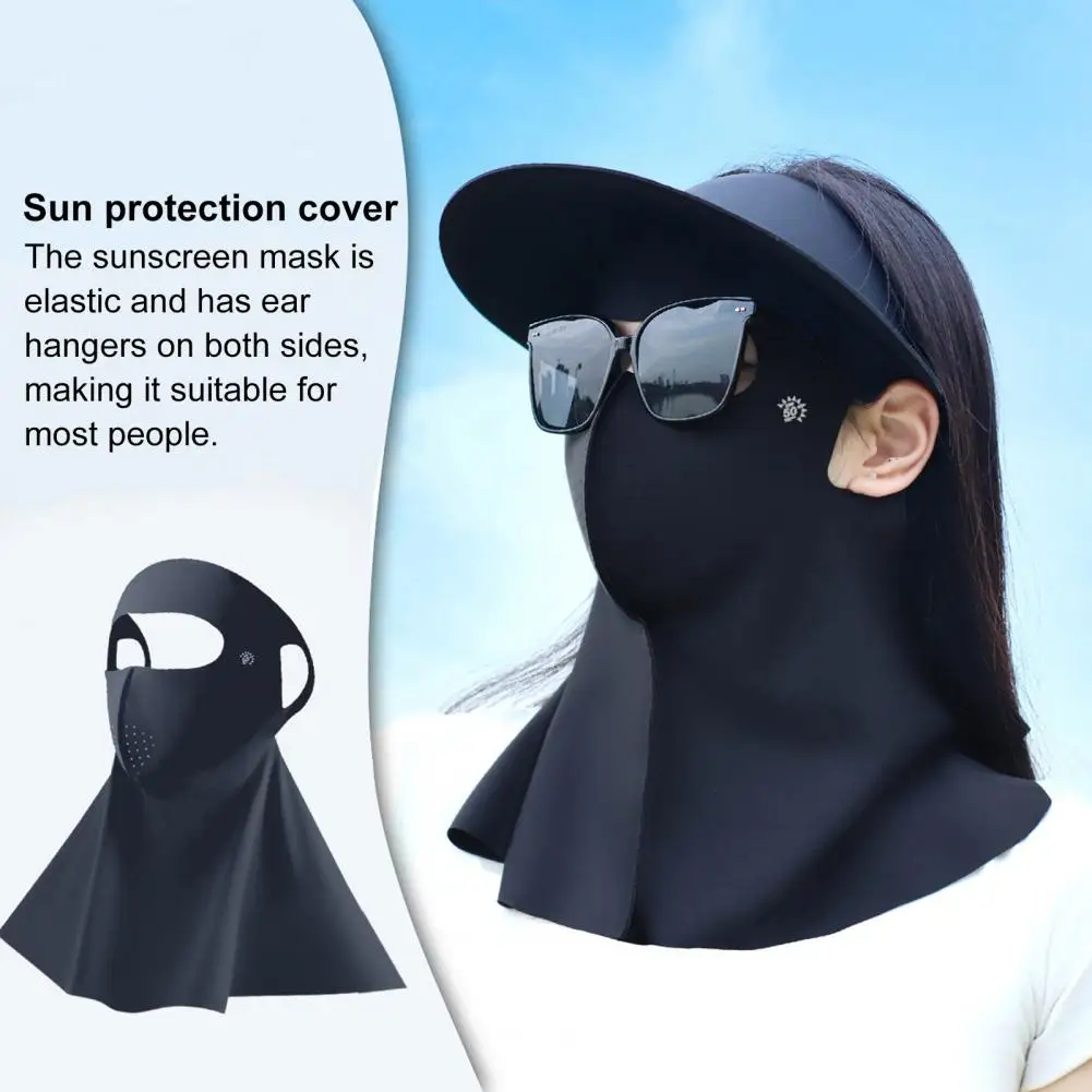 Neck Shoulder Coverage Face Guard Sun Protection Neck Gaiter with Adjustable Fit for Superior Breathability Stretchable Uv