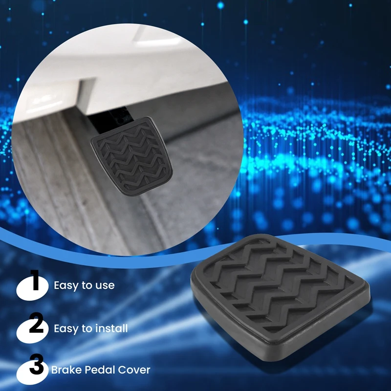 2PCS Clutch Brake Pedal Pad Rubber For Toyota Camry Hilux Vigo KUN 31321-52010,3132152010