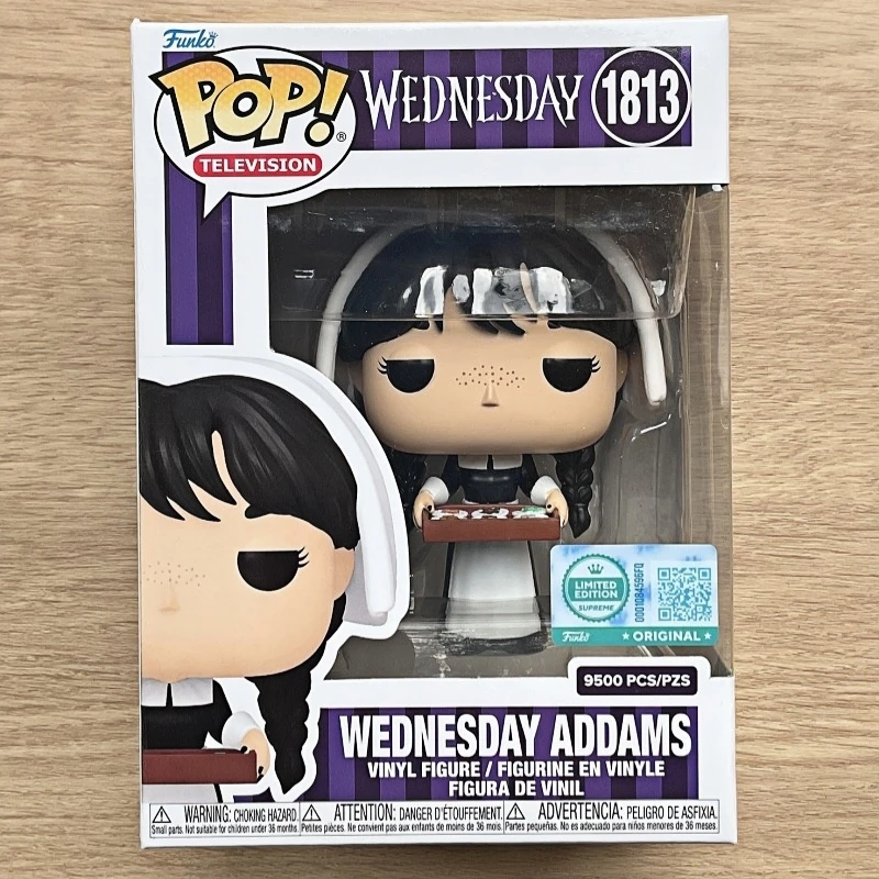 Funko Pop! Original Wednesday Addams #1813 Limited Edition Vinyl Action Figure Collectible Model Desktop Ornament Gift for Fans