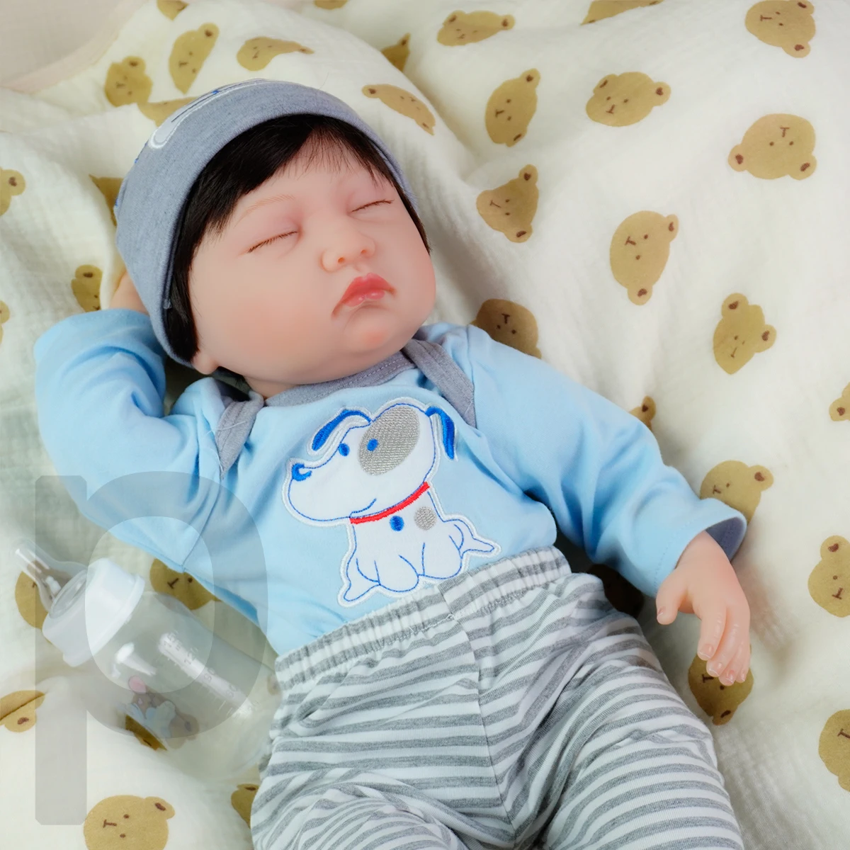 JOYORA 50CM ファッションドール リアルな布製ボディ リボーンドール 3Dスキンアートドール 手作り かわいい子供のお友達 誕生日プレゼント