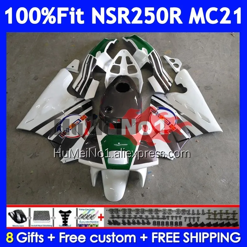 Injection For HONDA NSR250R MC21 PGM3 White black 1990 1991 1992 1993 15No.1 NSR250 NSR 250 R RR NSR 250R 90 91 92 93 Fairing