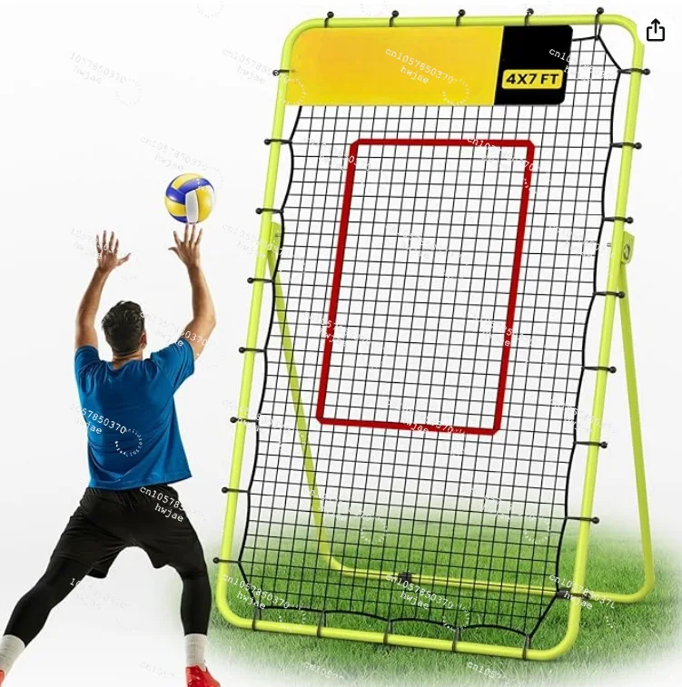 Volleyball rebound net 7x4 feet adjustable volleyball training equipment rebound net for practice