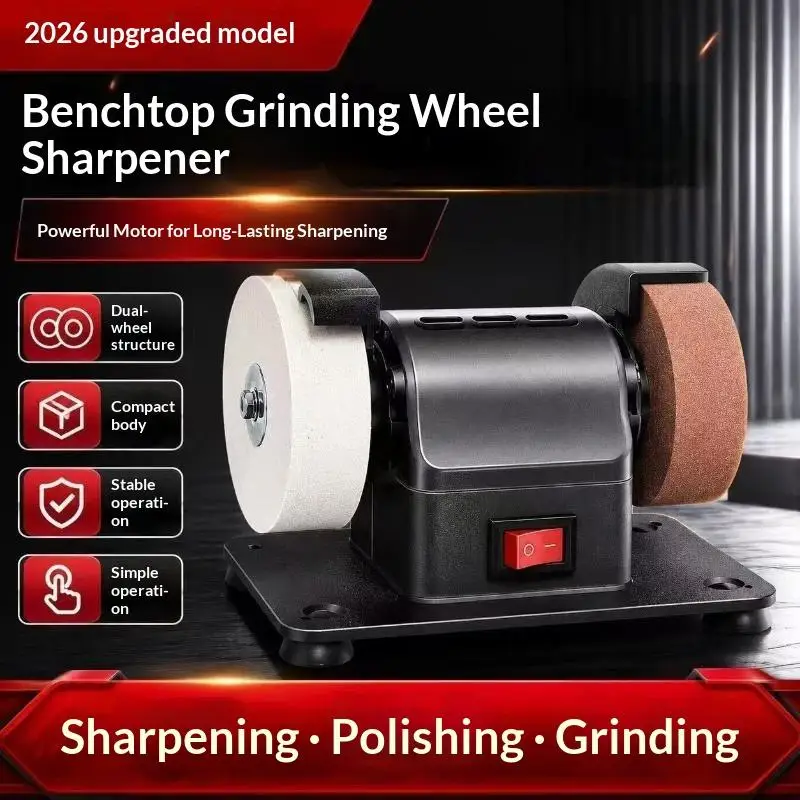 Small Grinding Wheel Machine Household Grinding Wheel Machine Knife Sharpener Suction Cup Tabletop Grinding Polishing Machine