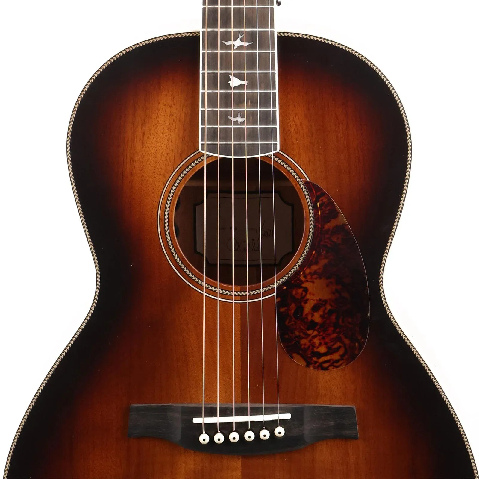 NEW SE P20E Parlor Acoustic-Guitar Brown Sunburst