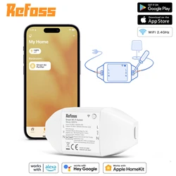 Refoss HomeKit Interruttore intelligente fai-da-te Interruttori intelligenti WiFi Controller remoto Controllo APP Casa intelligente Lavora con Alexa Google