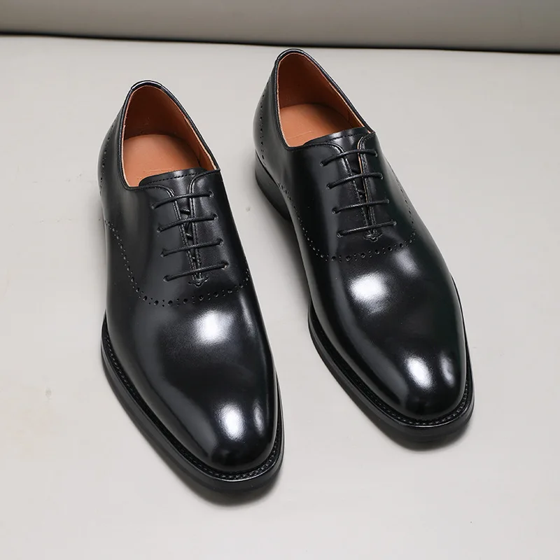 

Shoes Men's Business Dress Leather Handmade British Suit Oxford Shoes Leather Groom Wedding Shoes
