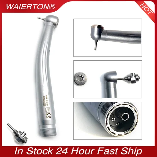 Imagen 2 del producto NSK-turbina Dental de alta velocidad, pieza de mano portátil estilo Pana max con 2/4 orificios, botón estándar, cabezal grande limpio con instrucciones