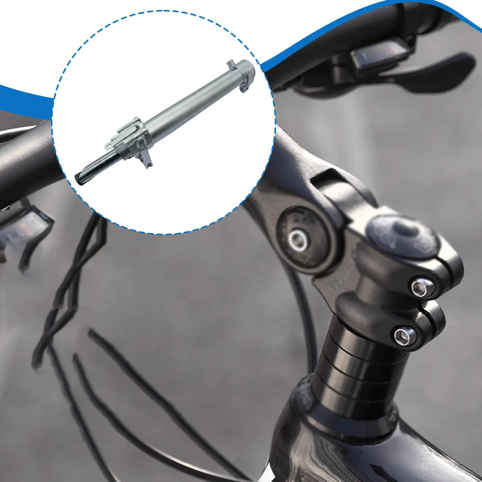 

1inch 0.87inch Folding Bicycle Handlebar Adapter Replacement Accessory 25.4mm
