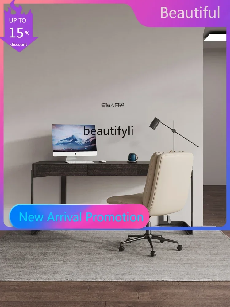 

Solid wood desk smoked computer desk study bedroom desk G1218