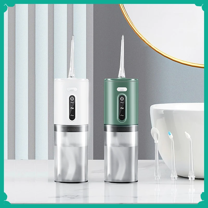 Portable Electric Water Flosser 280ML Dental Oral Irrigator USB Rechargeable with 3 Modes Waterproof Tooth Cleaning Device