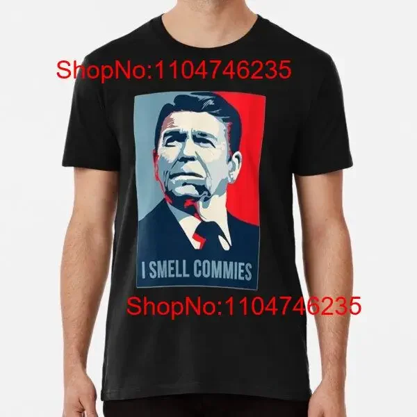 Reagan I smell Commies Vintage politicien Premium t-shirt S 5XL vintage lavé vêtements de créateur homme streetwear doux unisexe