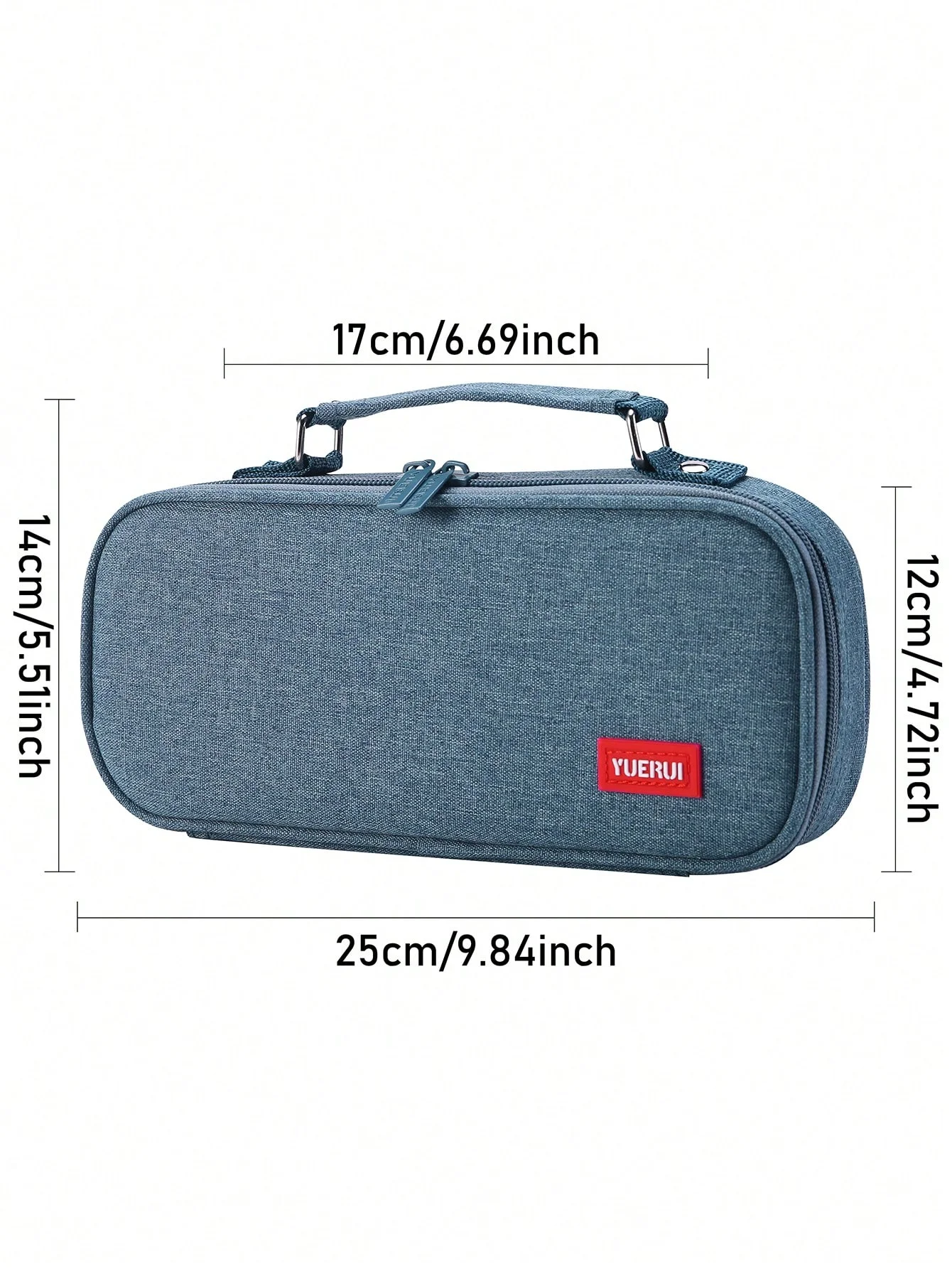 Multi layer large capacity canvas pencil case for students, simple and multifunctional pencil case, hand-held stationery storage