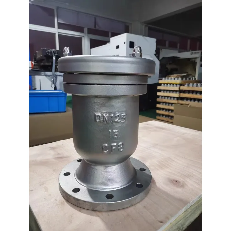 الفولاذ المقاوم للصدأ 304 P41X DN100 4 بوصة PN16 شفة الهواء الإصدار تنفيس التلقائي صمام العادم بسرعة