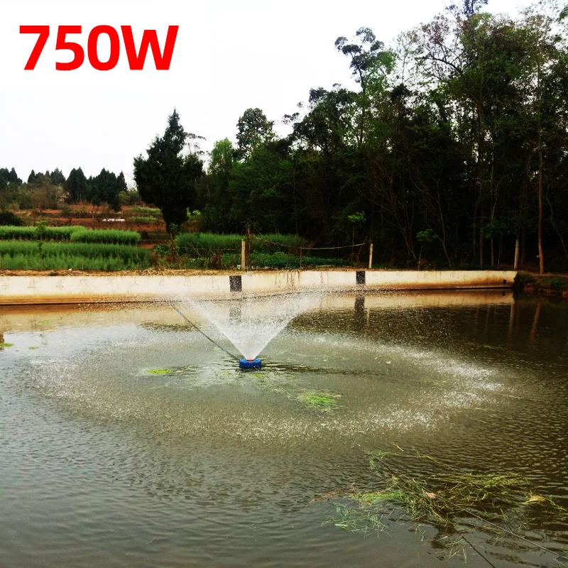 Fish pond aerators fish ponds culture irrigation pump aeration machine park fish pond float pump aeration pump Copper core motor