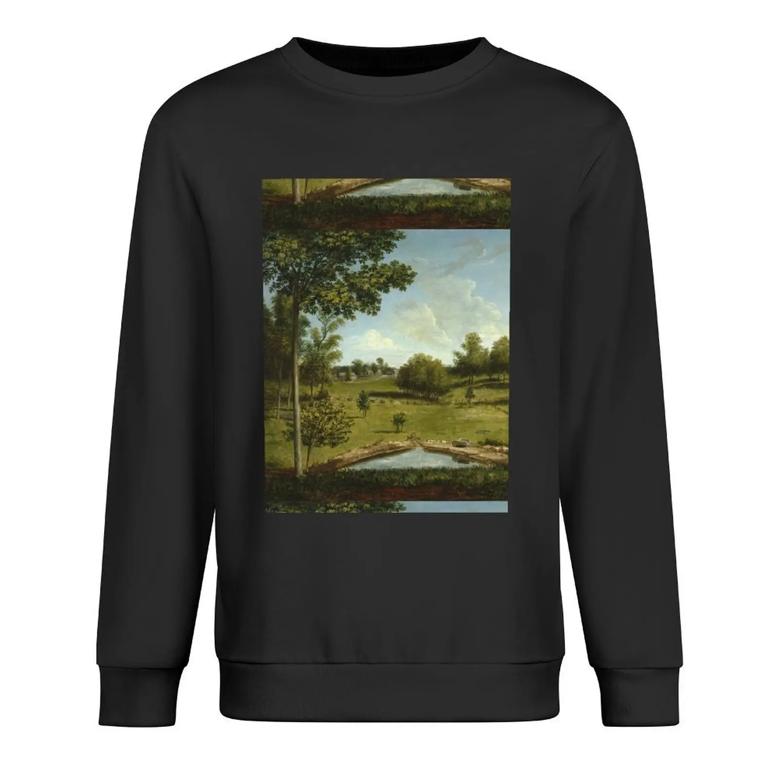

Charles Willson Peale - Landscape Looking Toward Sellers Hall From Mill Bank Pullover winter clothes winter man sweatshirt