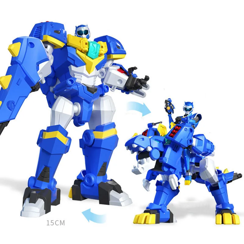 نموذج روبوت تحويل القوة الصغيرة Miniforce 2 SUPER TYRAKING 5-Intgration Tyranno T-Rex ألعاب تشوه للأولاد هدية