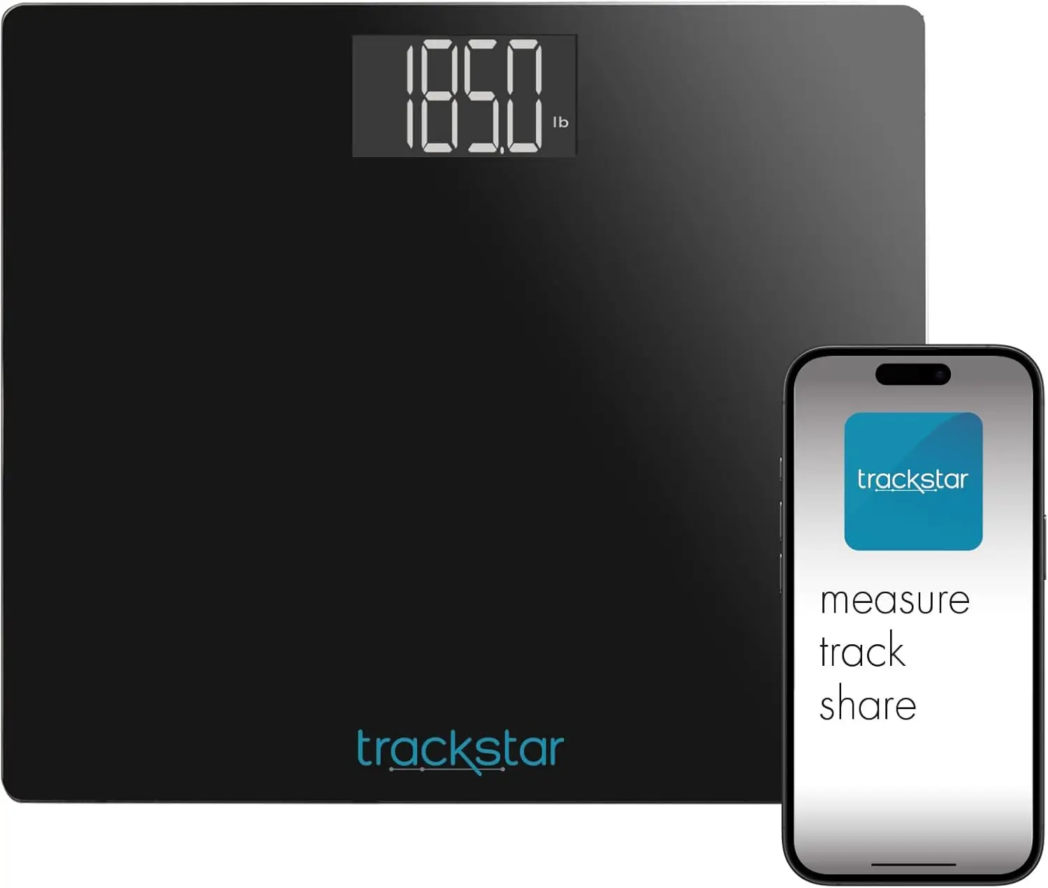 

Smart Digital Weight Scale with Bluetooth App, 550 lb Capacity, Large Glass Platform for Easy Home Health Tracking