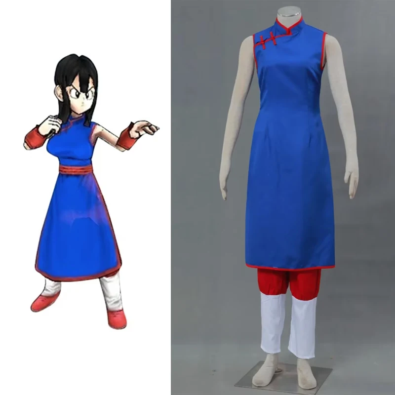

Anime Chichi Cosplay Costume Chinese Gongfu Set Chichi Flight Wear Halloween Cosplay Costume Adult Kids Plus Size Dress