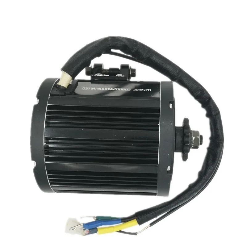 QS138 90H 4000W Mid-Drive BLDC Motor With 428 Sprocket And Sine Wave Controller For Electric Motorcycle